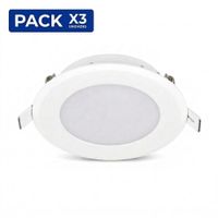Pack x3 Spot Para Empotrar  Caja Octogonal 14W Luz Blanca color Blanco