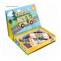 Juego Educativo Magnético de Medios de Transporte para Niños