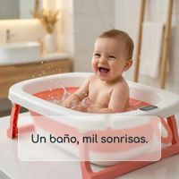 Bañera Plegable Con Termostato color ROSA