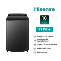 Lavadora Hisense 22kg Carga Superior WT5i2223DB - Negro