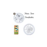 Foco LED con Mini Ventilador 2 en 1 con Control Remoto