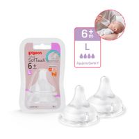 Tetinas Pigeon con sistema de ventilación para biberón talla  L