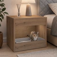 Velador con Espacio para Mascota Valentina Duna RyR MUEBLES