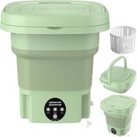 Mini Lavadora Portátil Lavado Y Centrifugado Verde