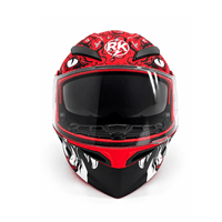 CASCO DE MOTO ABATIBLE RK 902 TATSU ROJO TALLA  M