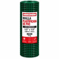 Malla Galvanizada Plastificada Hardman 1/2 x 1/2"" x 9 kg