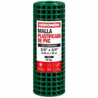 Malla Galvanizada Plastificada Hardman 3/4 x 3/4"" x 10 kg