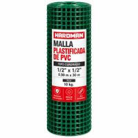 Malla Galvanizada Plastificada Hardman 1/2 x 1/2"" x 10 kg