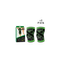 Pack x2 Rodillera Deportiva Elástica de Compresión Ajustable