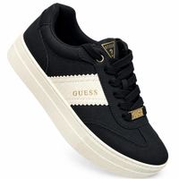 ZAPATILLAS GUESS NEGRO CON DETALLES EN DORADO