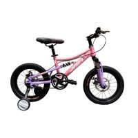 Bicicleta Montañera Jafi MTB01 Doble Suspensión Aro 16 Rosado