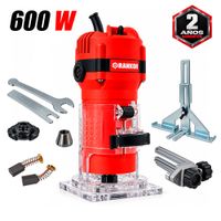 Ruteadora Fresadora Tupi de Mano 6.35mm Rankor RLT60001 600W 32000rpm