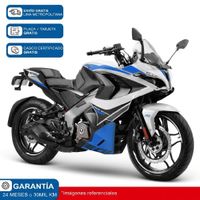 Moto Bajaj Pulsar RS 200 UG - Blanco Azul