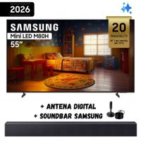 Televisor Smart TV SAMSUNG 55'' Mini LED UHD 4K UN55M80HAGXPE 2026 - Ant - Soundbar Samsung