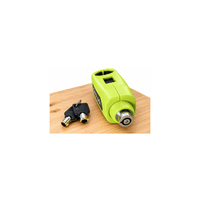 Candado Antirrobo de Freno de Disco para Moto Color Verde con 2 Llaves