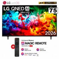 Televisor Smart TV 75'' LG QNED MiniLED UHD 4K WebOS 75QNED65BSA Modelo 2026