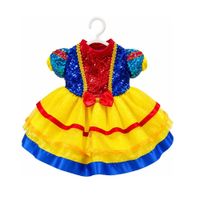 Disfraz Halloween Vestido Blanca Nieves Para Mascotas Perros Y Gatos Talla 1