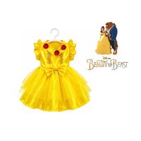 Disfraz halloween vestido Bella la Bella y La Bestia para mascotas perros y gatos talla 4