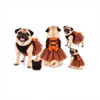 Disfraz Halloween Para Mascotas Perros Y Gatos Diseño Bruja Vestido Talla 4