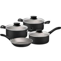 SET TRAMONTINA LINZ DE OLLAS 7 PIEZAS COLOR NEGRO
