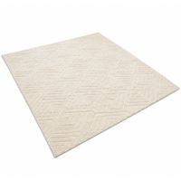 Alfombra Elegante 180 x 200 cm de Microfibra Diseño Geométrico Hogar Living Dormitorio BZ-650