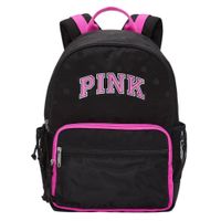 MOCHILA PINK COLOR NEGRO Y FUCSIA