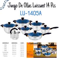 Juego de ollas Luisant Azul LU-1405A