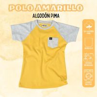 Polo Niño Casual de Algodón Pima Peruano Yonisters Amarillo
