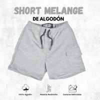 Short Niño Casual de Algodón French Terry Yonisters Melange