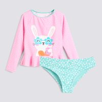 Ropa De Baño Conjunto Niña Bobo Manga Larga Circus