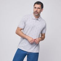 Polo Manga Corta Algodón Hombre Mini Print Pique Madison