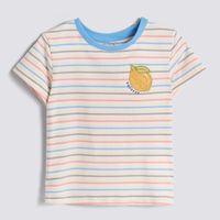 Polo Manga Corta Bebé Niña Aplicación Baby Circus