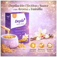 Cera Depilatoria en Perlas Depile Con Extracto de Vainilla para Piel Normal 200g
