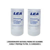 Desodorante Piedra de Alumbre 100% por ciento Natural x 2uni