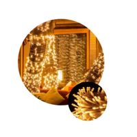 Luces Lineal Led De 100 Metros Decoracion Eventos Navidad Calido
