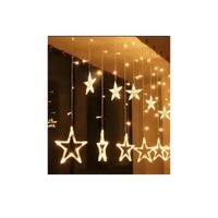LUCES CASCADAS DE ESTRELLA LED 220m x 60cm Calido Hogar Terraza Decoracion