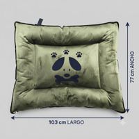 COLCHONETA DE NAPA PARA PERROS Y GATOS TALLA 4 - VERDE