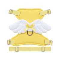 Pechera Arnés Alas De Ángela Para Mascotas Perros Y Gatos Amarillo talla M Importada chica