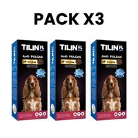 Pack X3 Tilin 10 A 20kg Antipulgas Con Hepatoprotector