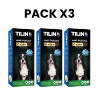 Pack X3 Tilin 20 A 40kg Antipulgas Con Hepatoprotector