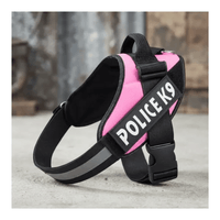 Pechera Arnés Police K9 Agarre Seguro - Talla XL - Rosado