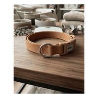 Collar de Nylon Ajustable Con Hebilla de Plástico Para Perros - Anaranjado pastel