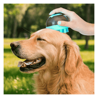 Dispensador de Shampoo Masajeador Para Perros y Gatos - Celeste