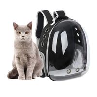 MOCHILA TRANSPORTADORA PARA GATO MASCOTA TRANSPARENTE PANORAMICO