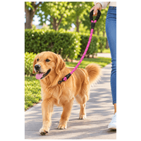 Correa Reflectiva Para Paseos Para Perros - Fucsia