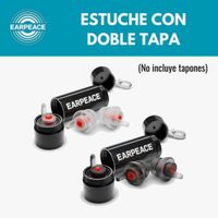 Estuche de transporte Aluminio Premium Fresado para Tapones Earpeace y Estandar- EARPEACE CASE NEGRO