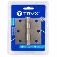 Bisagras Capuchina Travex 3x3 Pulgadas Pack 3 Unidades Aceradas Níquel Satinado