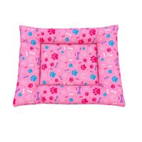 Cama colchoneta de tela impermeable para mascotas perros y gatos talla grande rosado