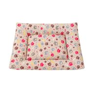 Cama Colchoneta Chica De Tela impermeable Para Mascotas Perros Y Gatos Beige