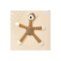 PELUCHE ALARGADO DE FELPA CON SONIDO - COLOR CAMELLO